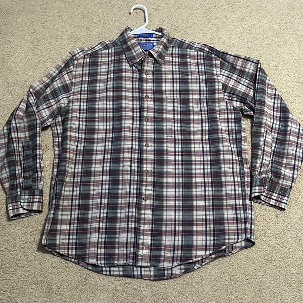 Sir Pendleton 100% Wool Long Sleeve Shirt